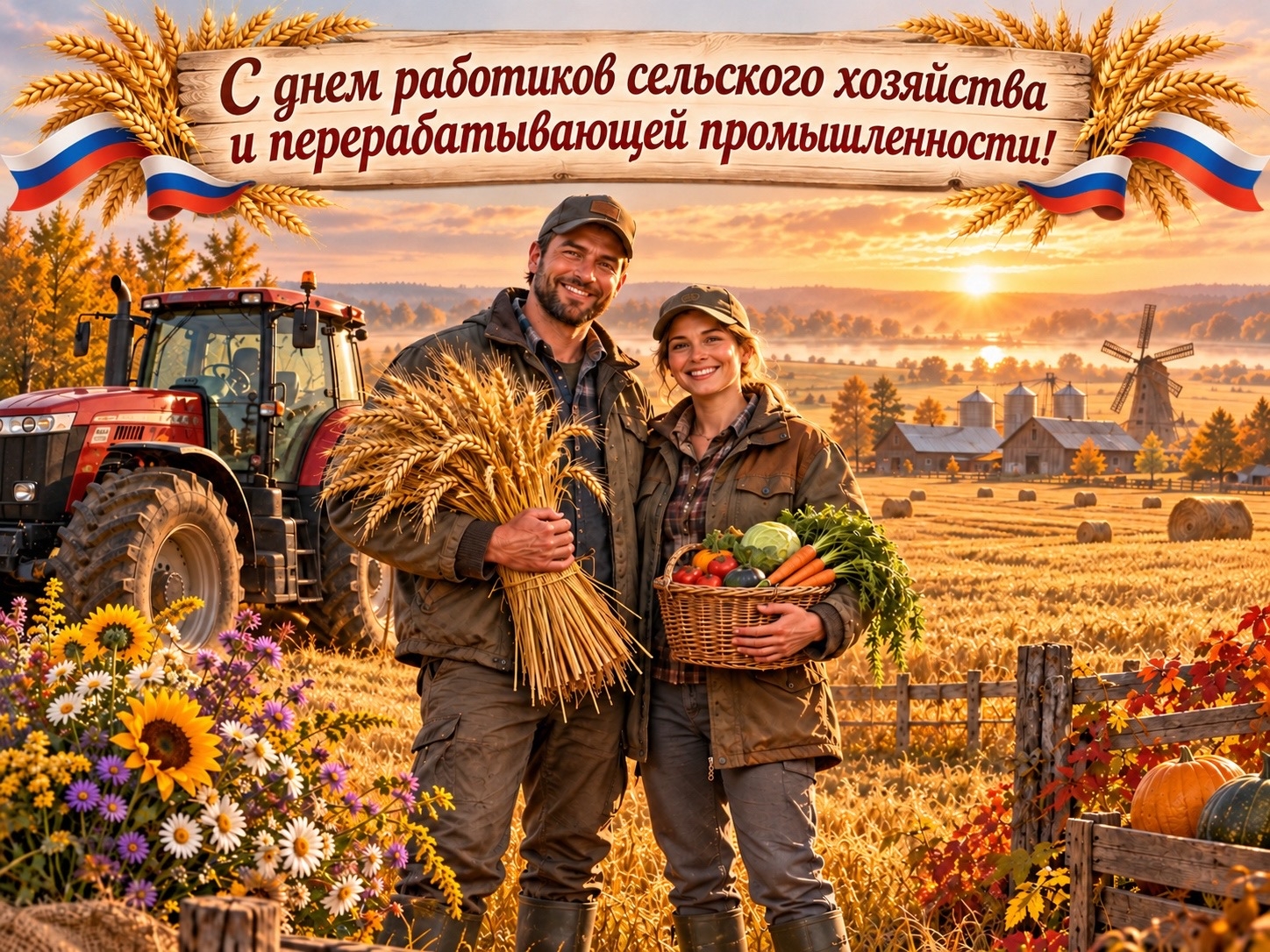 С днем работников сельского хозяйства и перерабатывающей промышленности!
